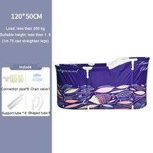 Load image into Gallery viewer, Bath Sauna Adult Folding Bathtub Bath Barrel Household Large Tub Bath Barrel Thickened Adult Bath Tub Full Body Hot Tub Banheira