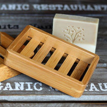 Load image into Gallery viewer, Wooden Natural Bamboo Soap Dishes Tray Holder Storage Soap Rack Plate Box Container Portable Bathroom Soap Dish Storage Box
