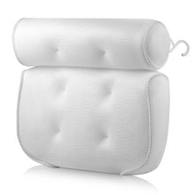 Load image into Gallery viewer, Breathable 3D Mesh Spa Bath Pillow with Suction Cups Neck and Back Support Spa Pillow for Home Hot Tub Bathroom Accersories
